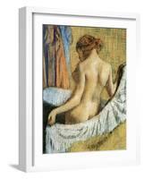 After the Bath-Edgar Degas-Framed Giclee Print