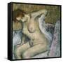 After the Bath-Edgar Degas-Framed Stretched Canvas