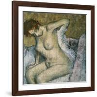 After the Bath-Edgar Degas-Framed Giclee Print