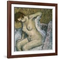 After the Bath-Edgar Degas-Framed Giclee Print