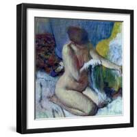 After the Bath-Edgar Degas-Framed Giclee Print