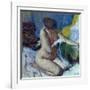 After the Bath-Edgar Degas-Framed Giclee Print