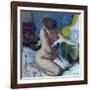 After the Bath-Edgar Degas-Framed Giclee Print