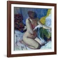 After the Bath-Edgar Degas-Framed Giclee Print