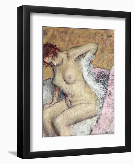 After the Bath-Edgar Degas-Framed Premium Giclee Print