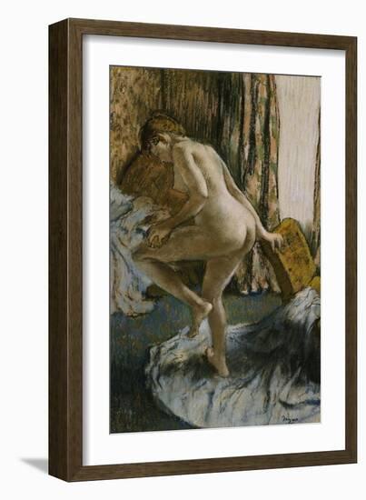 After the Bath-Edgar Degas-Framed Giclee Print