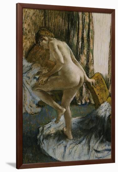 After the Bath-Edgar Degas-Framed Giclee Print