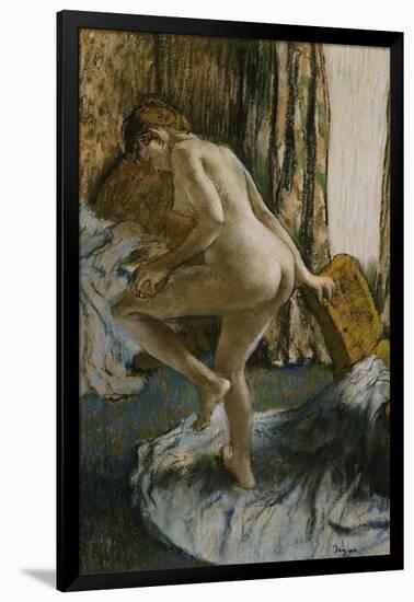 After the Bath-Edgar Degas-Framed Giclee Print