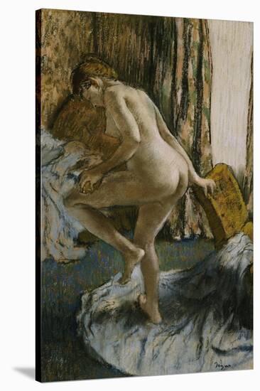 After the Bath-Edgar Degas-Stretched Canvas