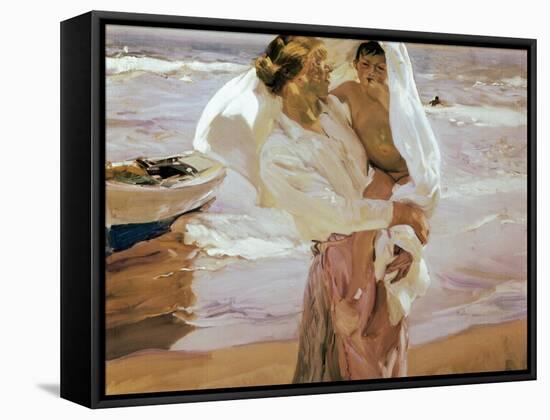 After the Bath-Joaqu?n Sorolla y Bastida-Framed Stretched Canvas