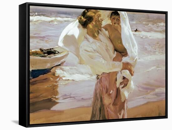 After the Bath-Joaqu?n Sorolla y Bastida-Framed Stretched Canvas