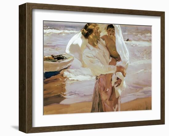 After the Bath-Joaqu?n Sorolla y Bastida-Framed Art Print