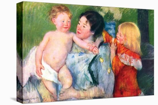 After the Bath-Mary Cassatt-Stretched Canvas