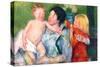 After the Bath-Mary Cassatt-Stretched Canvas