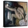 After the Bath-Edgar Degas-Framed Stretched Canvas