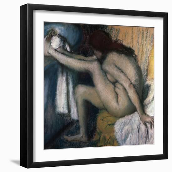 After the Bath-Edgar Degas-Framed Giclee Print