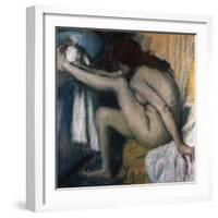 After the Bath-Edgar Degas-Framed Giclee Print