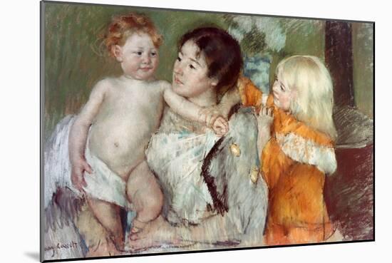 After the Bath-Mary Cassatt-Mounted Giclee Print