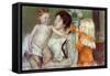 After the Bath-Mary Cassatt-Framed Stretched Canvas