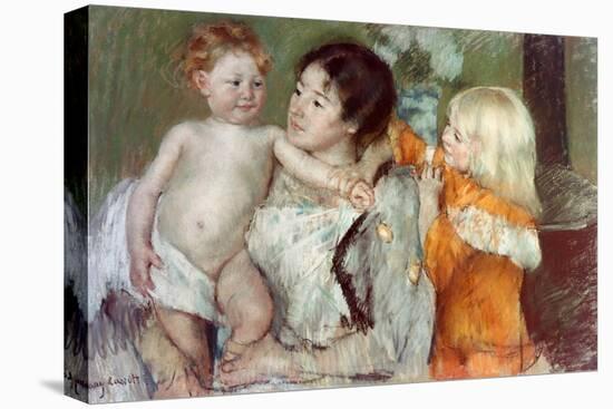 After the Bath-Mary Cassatt-Stretched Canvas