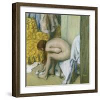 After the Bath-Edgar Degas-Framed Giclee Print