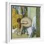 After the Bath-Edgar Degas-Framed Giclee Print