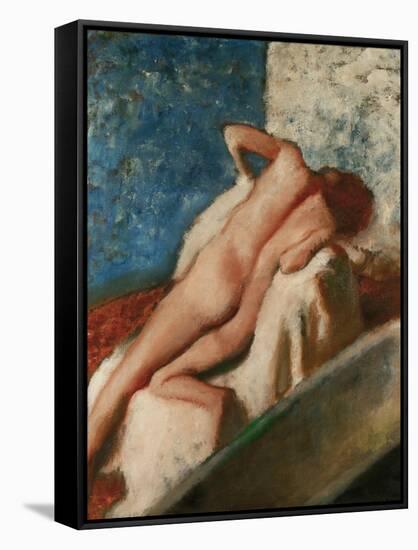 After the Bath-Edgar Degas-Framed Stretched Canvas