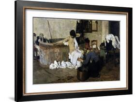 After the Bath-Giacomo Favretto-Framed Art Print