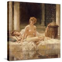 After the Bath-Leon Francois Comerre-Stretched Canvas