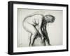 After the Bath-Edgar Degas-Framed Giclee Print