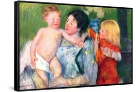 After The Bath-Mary Cassatt-Framed Stretched Canvas