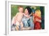 After The Bath-Mary Cassatt-Framed Art Print