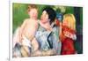 After The Bath-Mary Cassatt-Framed Art Print