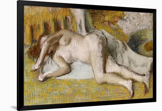 After the Bath-Edgar Degas-Framed Giclee Print