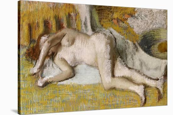 After the Bath-Edgar Degas-Stretched Canvas