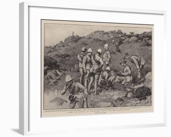 After the Battle at Potgieter's Drift, Helping Fallen Foemen-Henry Marriott Paget-Framed Giclee Print