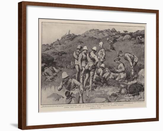 After the Battle at Potgieter's Drift, Helping Fallen Foemen-Henry Marriott Paget-Framed Giclee Print