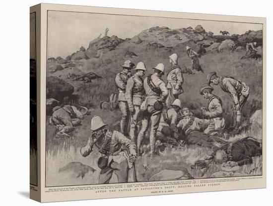 After the Battle at Potgieter's Drift, Helping Fallen Foemen-Henry Marriott Paget-Stretched Canvas