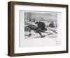 After the Battle of Champigny, Franco-Prussian War, 1870-Auguste Bry-Framed Giclee Print