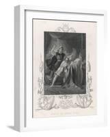 After the Battle of Clontarf Brian Boru is Killed by Brodar a Dane-H. Warren-Framed Art Print