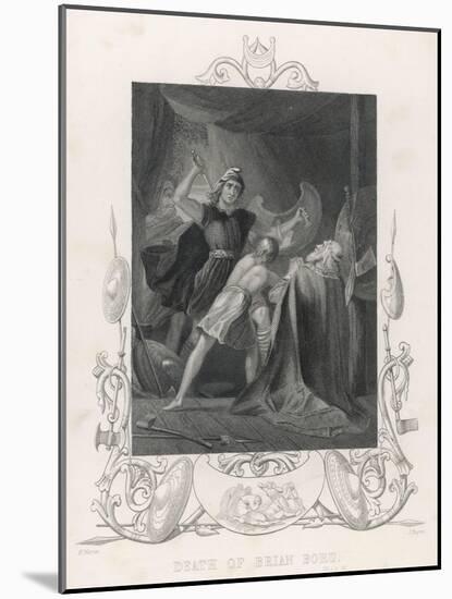 After the Battle of Clontarf Brian Boru is Killed by Brodar a Dane-H. Warren-Mounted Art Print