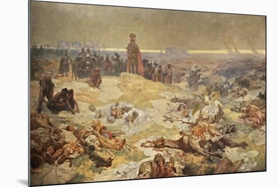 After the Battle of Grunwald. the Solidarity of the Northern Slavs (The Cycle the Slav Epi)-Alphonse Mucha-Mounted Giclee Print