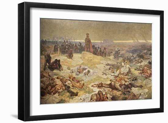 After the Battle of Grunwald. the Solidarity of the Northern Slavs (The Cycle the Slav Epi)-Alphonse Mucha-Framed Giclee Print