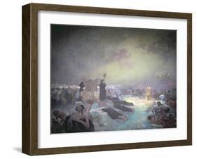 After the Battle of Vitkov, from the 'Slav Epic', 1916-Alphonse Mucha-Framed Giclee Print