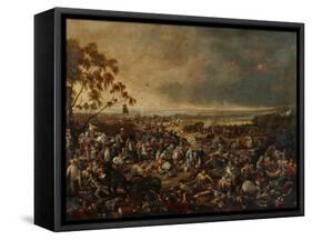 After the Battle of Waterloo, on 18 June 1815, 1820-William Heath-Framed Stretched Canvas