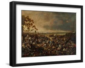 After the Battle of Waterloo, on 18 June 1815, 1820-William Heath-Framed Giclee Print