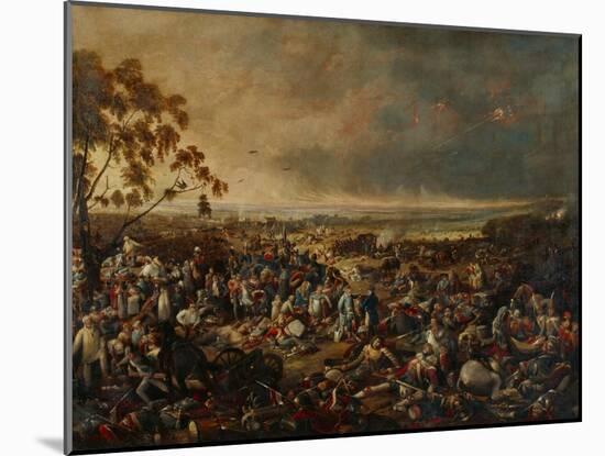 After the Battle of Waterloo, on 18 June 1815, 1820-William Heath-Mounted Giclee Print