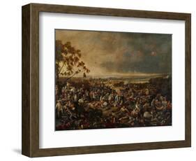 After the Battle of Waterloo, on 18 June 1815, 1820-William Heath-Framed Giclee Print