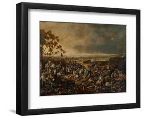 After the Battle of Waterloo, on 18 June 1815, 1820-William Heath-Framed Giclee Print