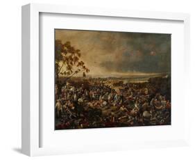 After the Battle of Waterloo, on 18 June 1815, 1820-William Heath-Framed Giclee Print